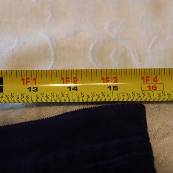 Gloria Vanderbilt 5 Pocket Cotton/Spandex Corduroy Jeans Amanda Size 12 Purple - Picture 8 of 15